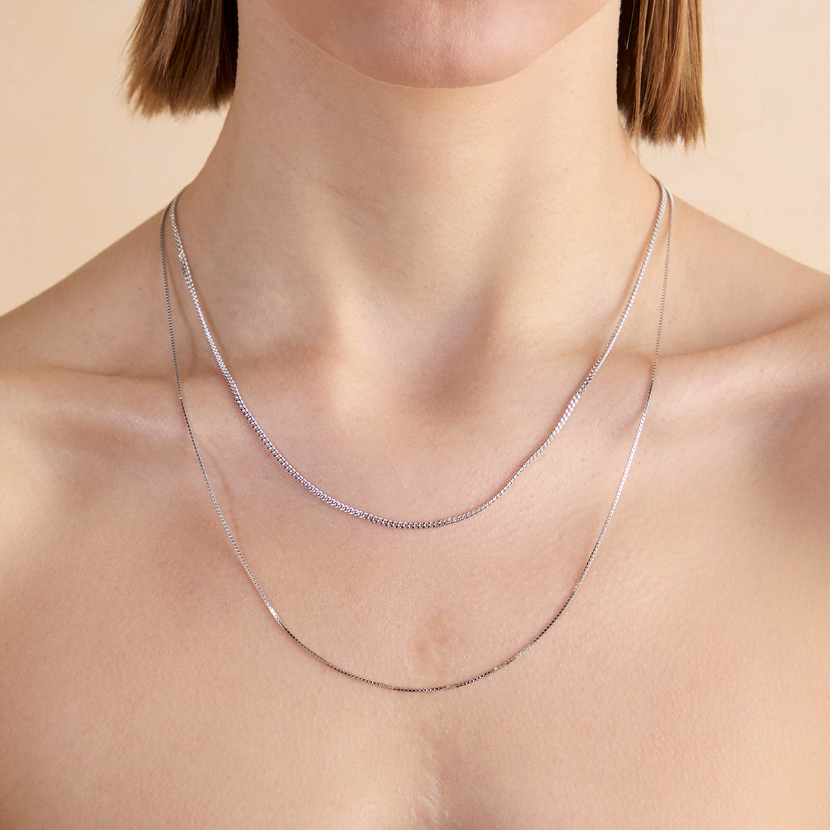 Essential Curb Chain Necklace in Silver