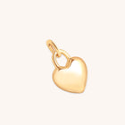 Love Heart Clip Charm in Gold