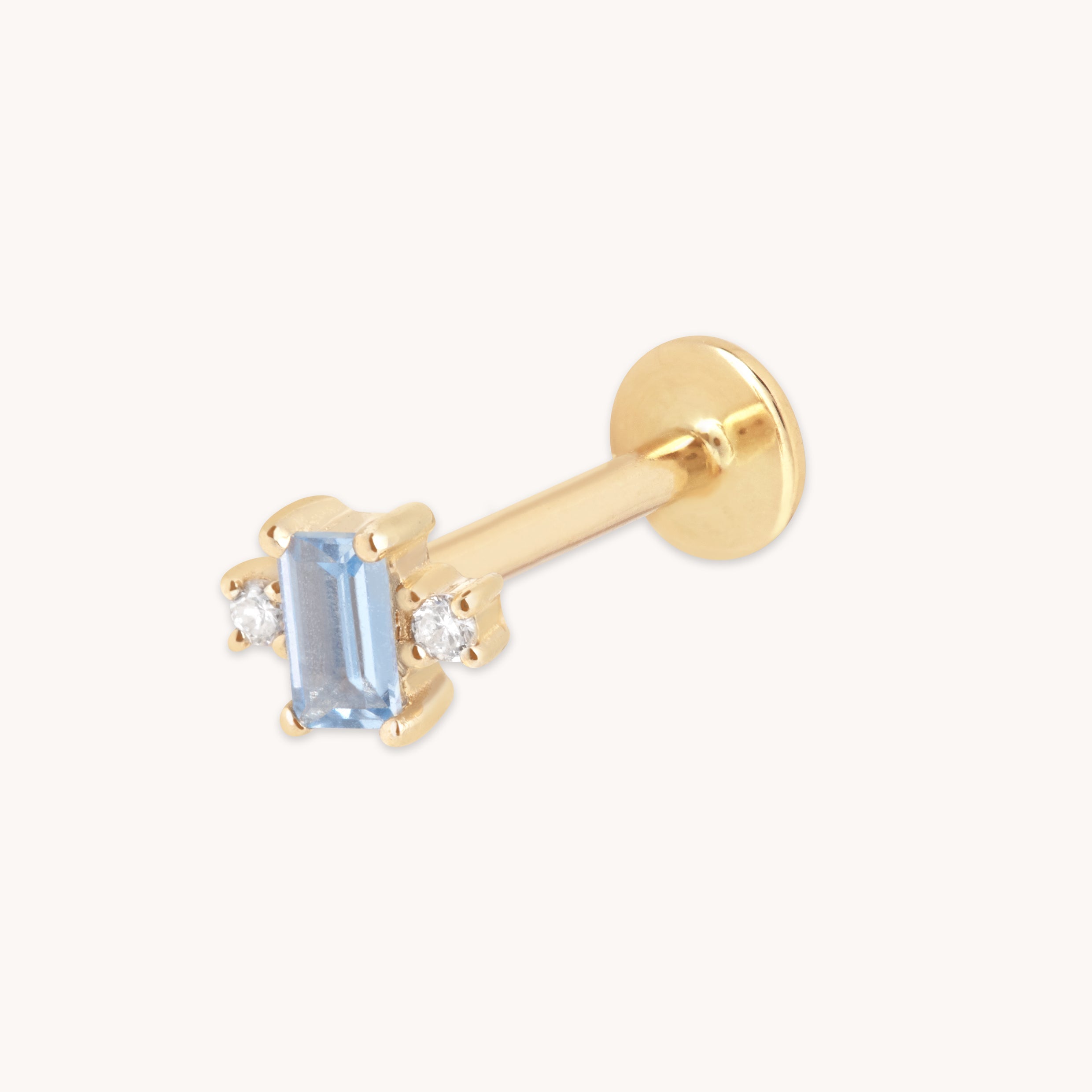 Lab Diamond & Blue Spinel Cluster Piercing Stud-Astrid & Miyu