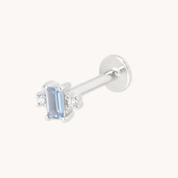Lab Diamond & Blue Spinel Cluster Piercing Stud-Astrid & Miyu