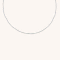 Topaz April Beaded Necklace in Solid Gold