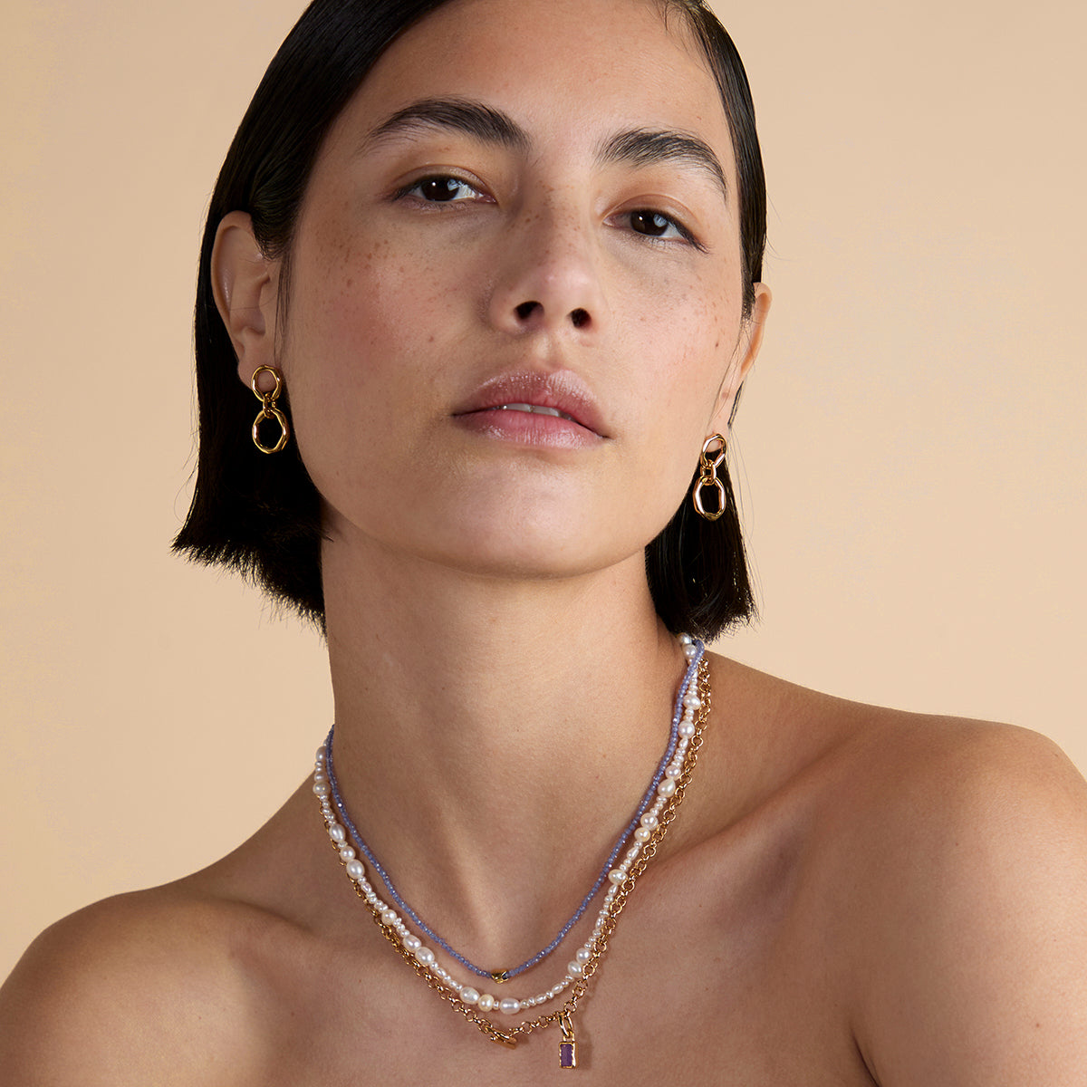 Kawa Stone December Clip Charm in Gold-Astrid & Miyu