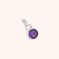 Amethyst February Charm in Silver-Astrid & Miyu