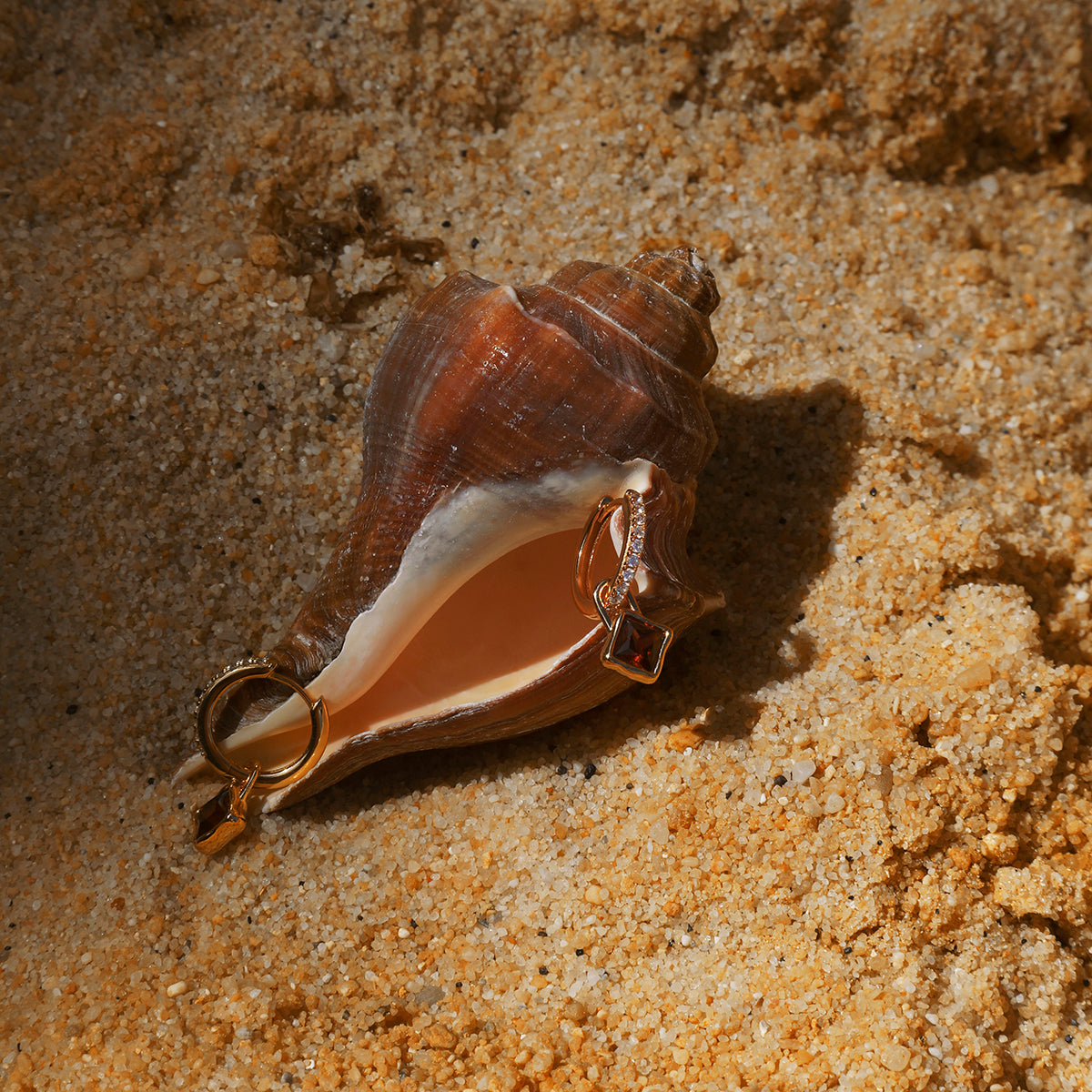 Garnet January Clip Charm in Gold-Astrid & Miyu