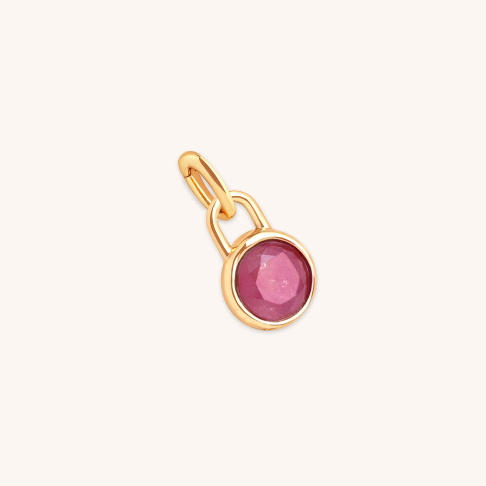 Tourmaline October Clip Charm in Gold-Astrid & Miyu