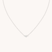 Lab Diamond & Pearl Cluster Necklace-Astrid & Miyu