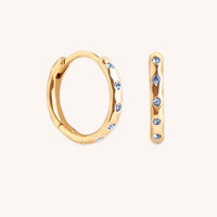 Molten Texture Opal Hoops-Astrid & Miyu