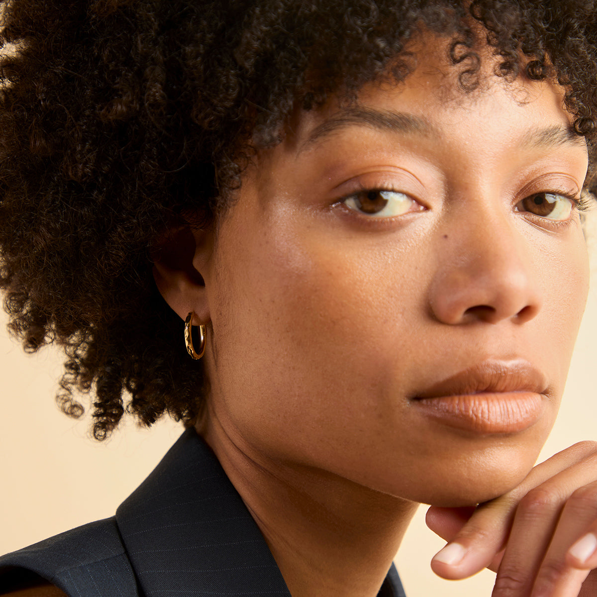 Molten Texture Hoops-Astrid & Miyu