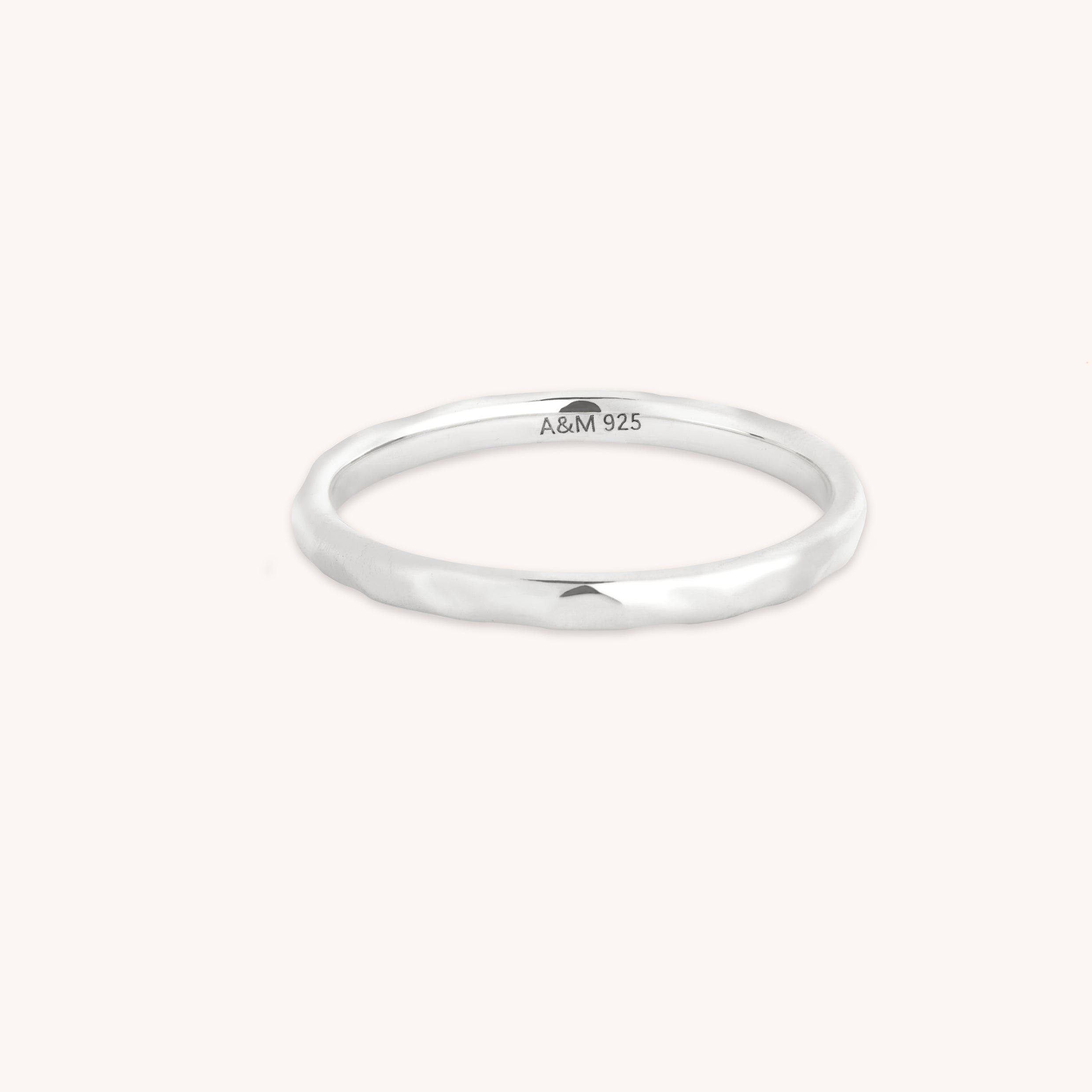 Molten Texture Band Ring-Astrid & Miyu