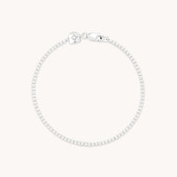 Tennis Chain Bracelet in Silver
