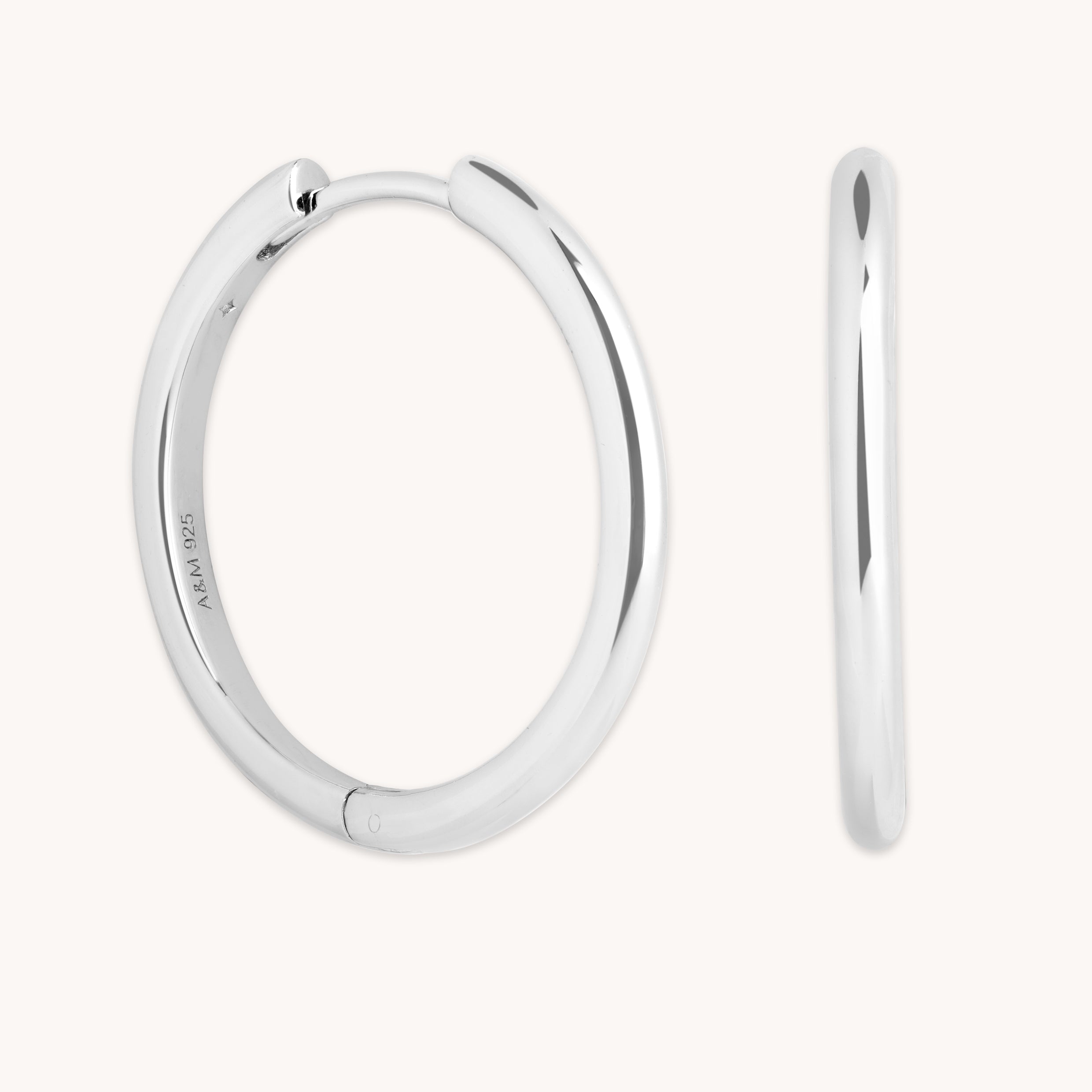 Essential Large Hoops in Silver