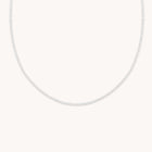 Tennis Chain Necklace in Silver