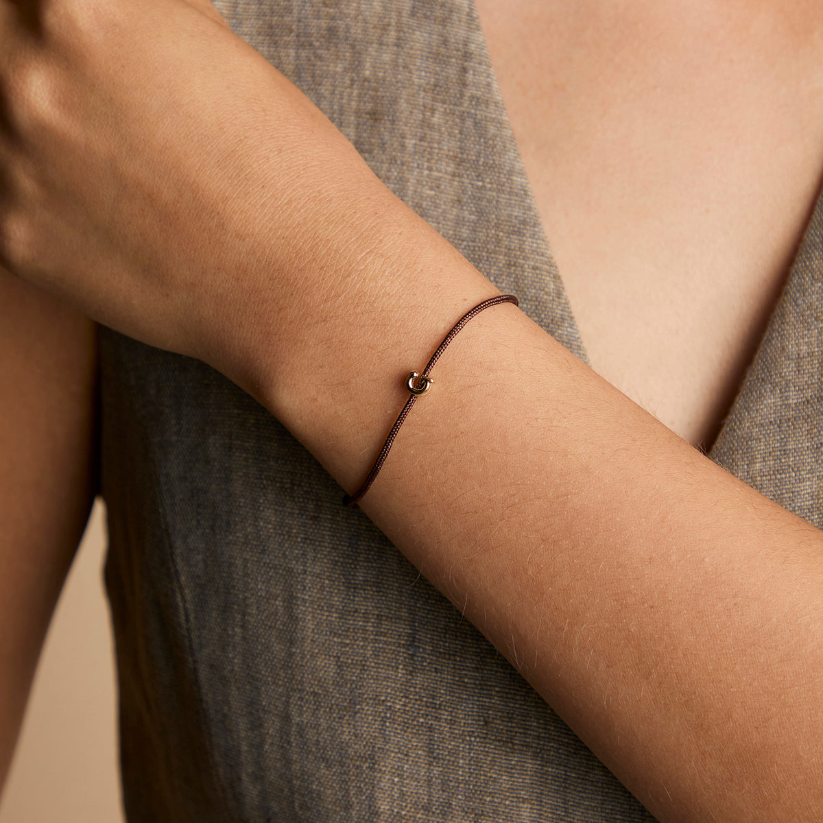 G Initial Click Charm in Solid Gold