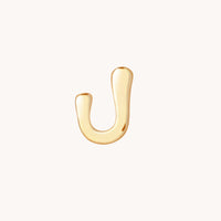 J Initial Click Charm in Solid Gold-Astrid & Miyu