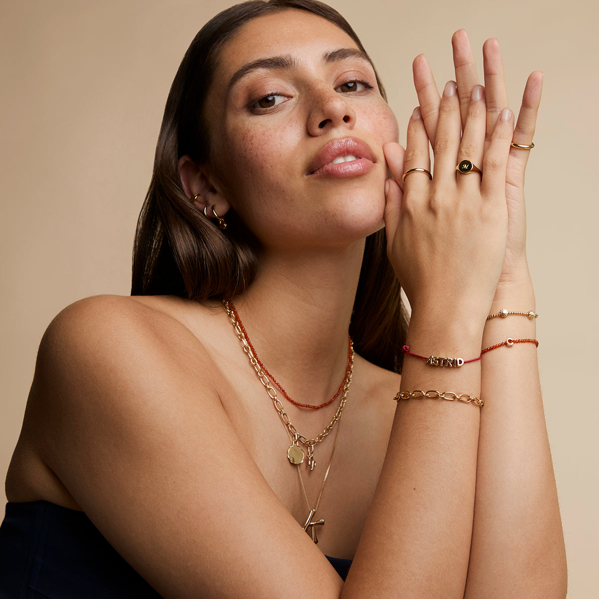 Story Strand Bracelet in Red