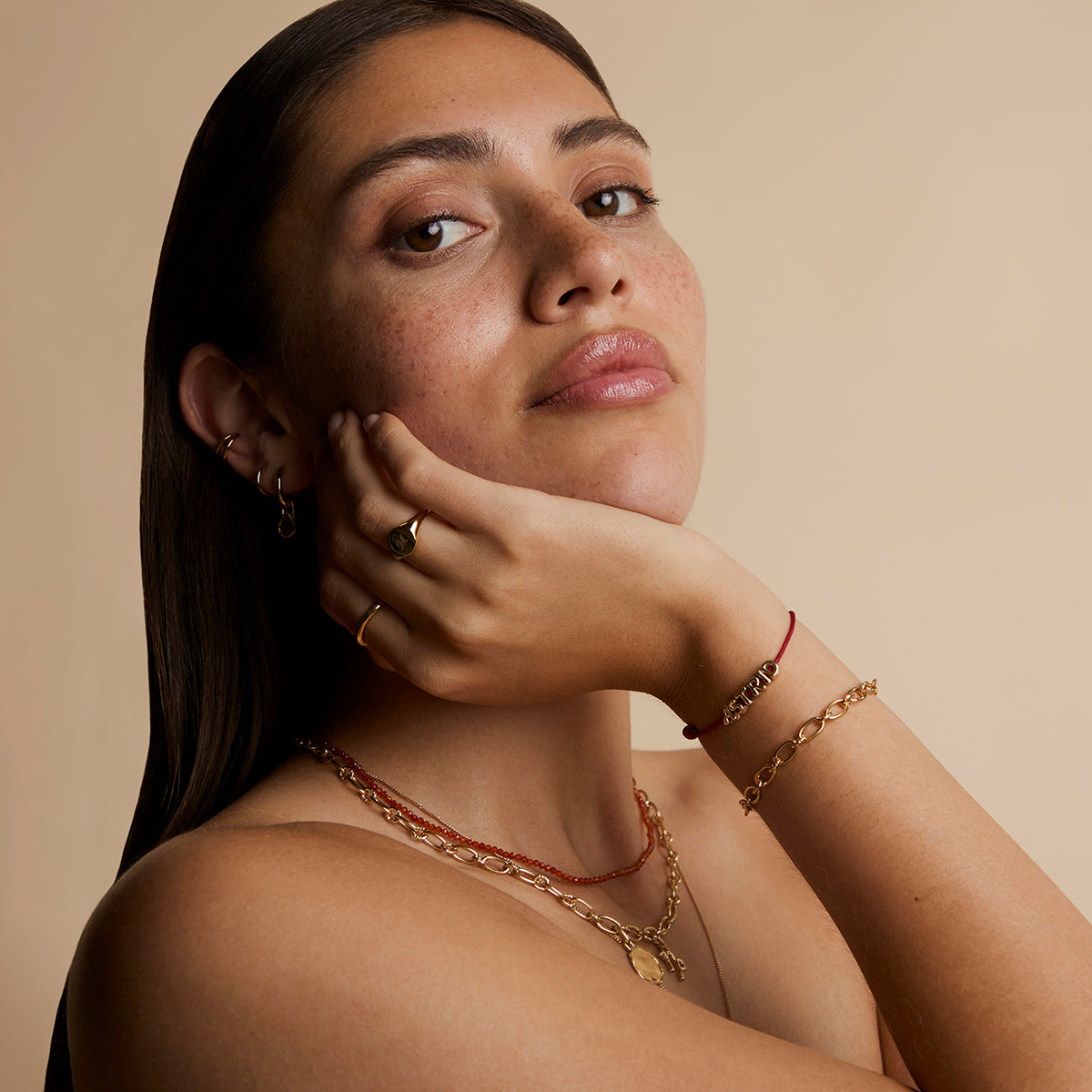 Story Strand Bracelet in Red