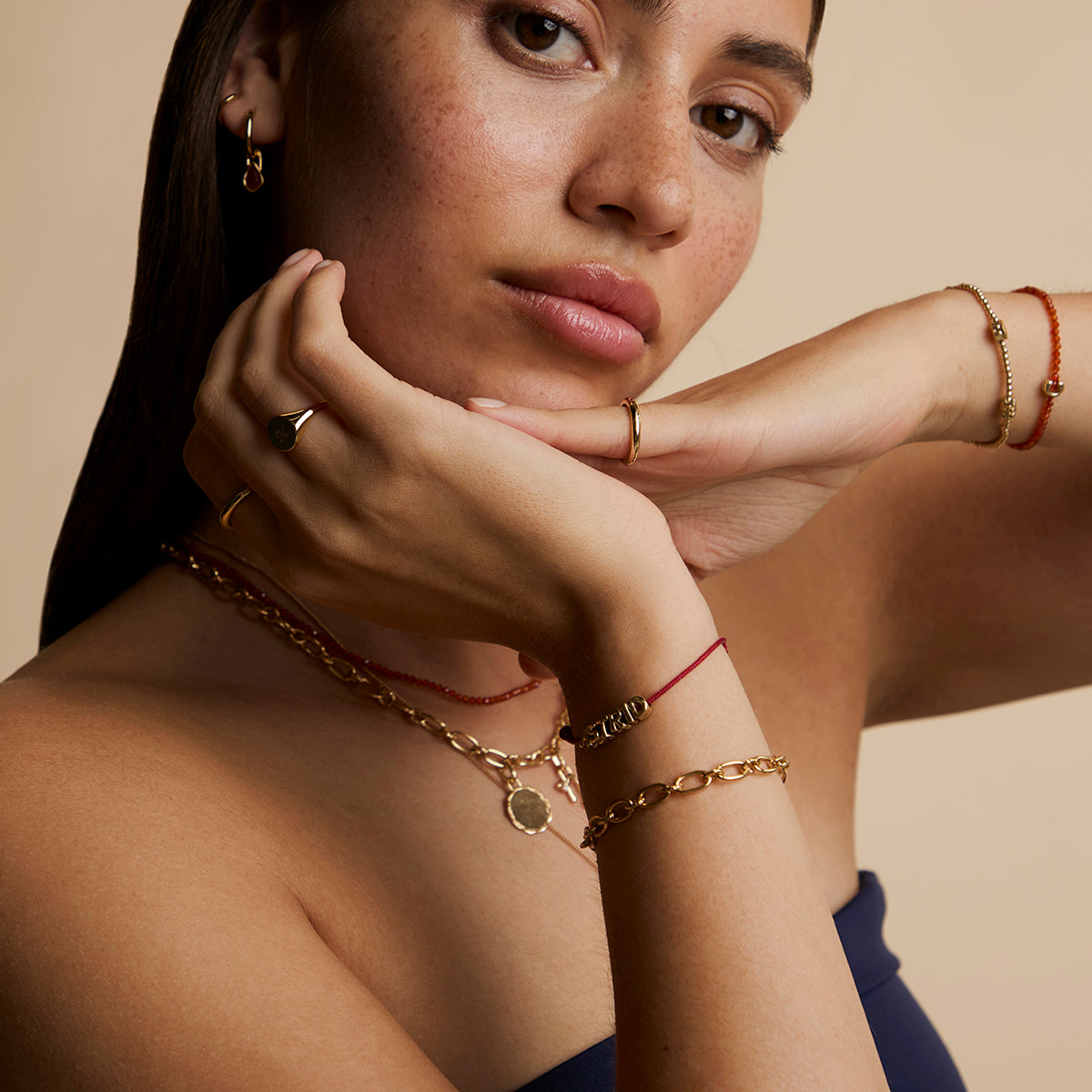 Story Strand Bracelet in Red