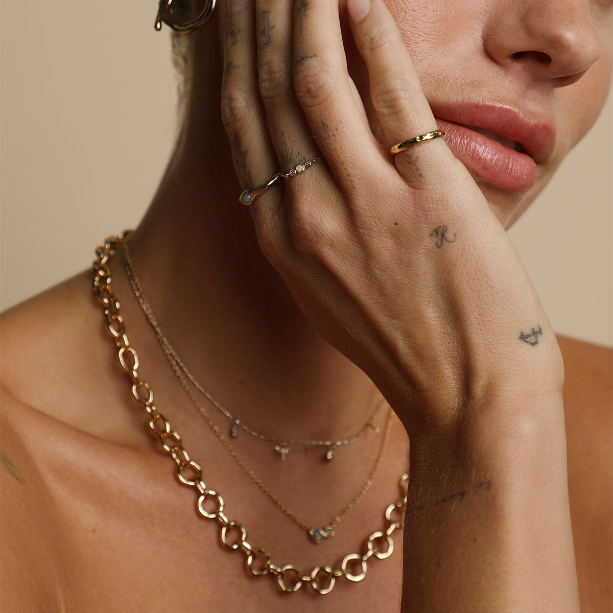 Opal Cocktail Ring in Gold