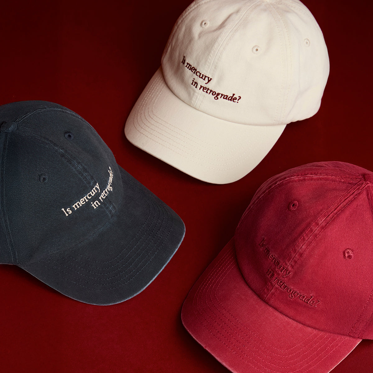 Mercury in Retrograde Cap in Red-Astrid & Miyu