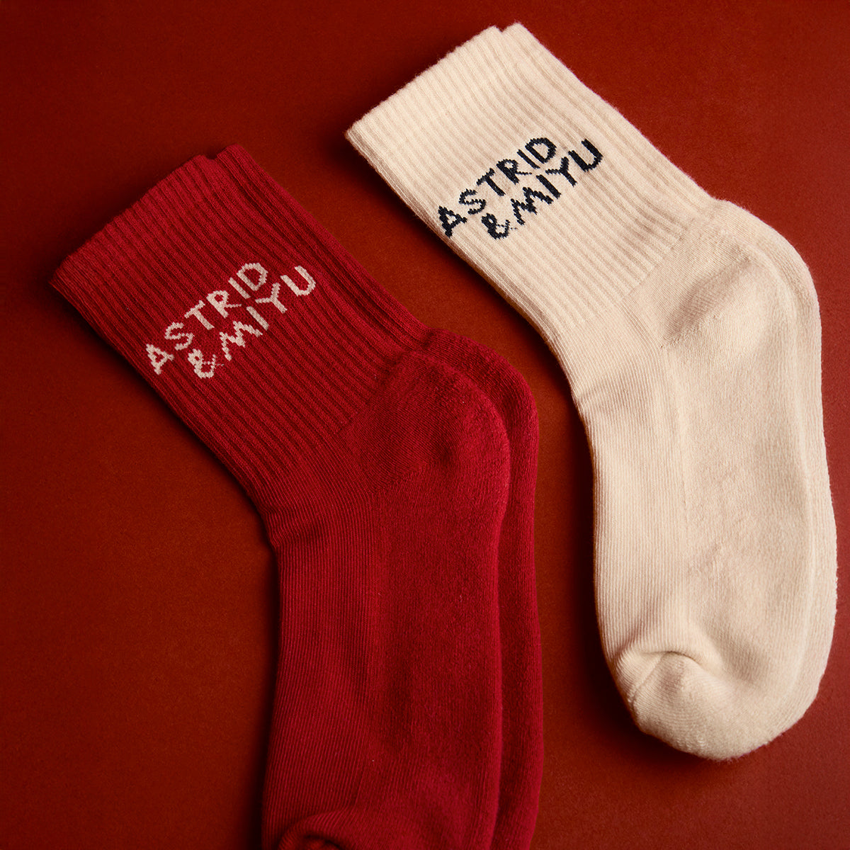 Festive Socks in Pearl Blush-Astrid & Miyu