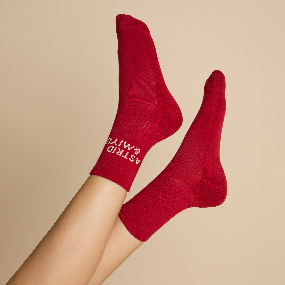 Festive Socks in Red-Astrid & Miyu