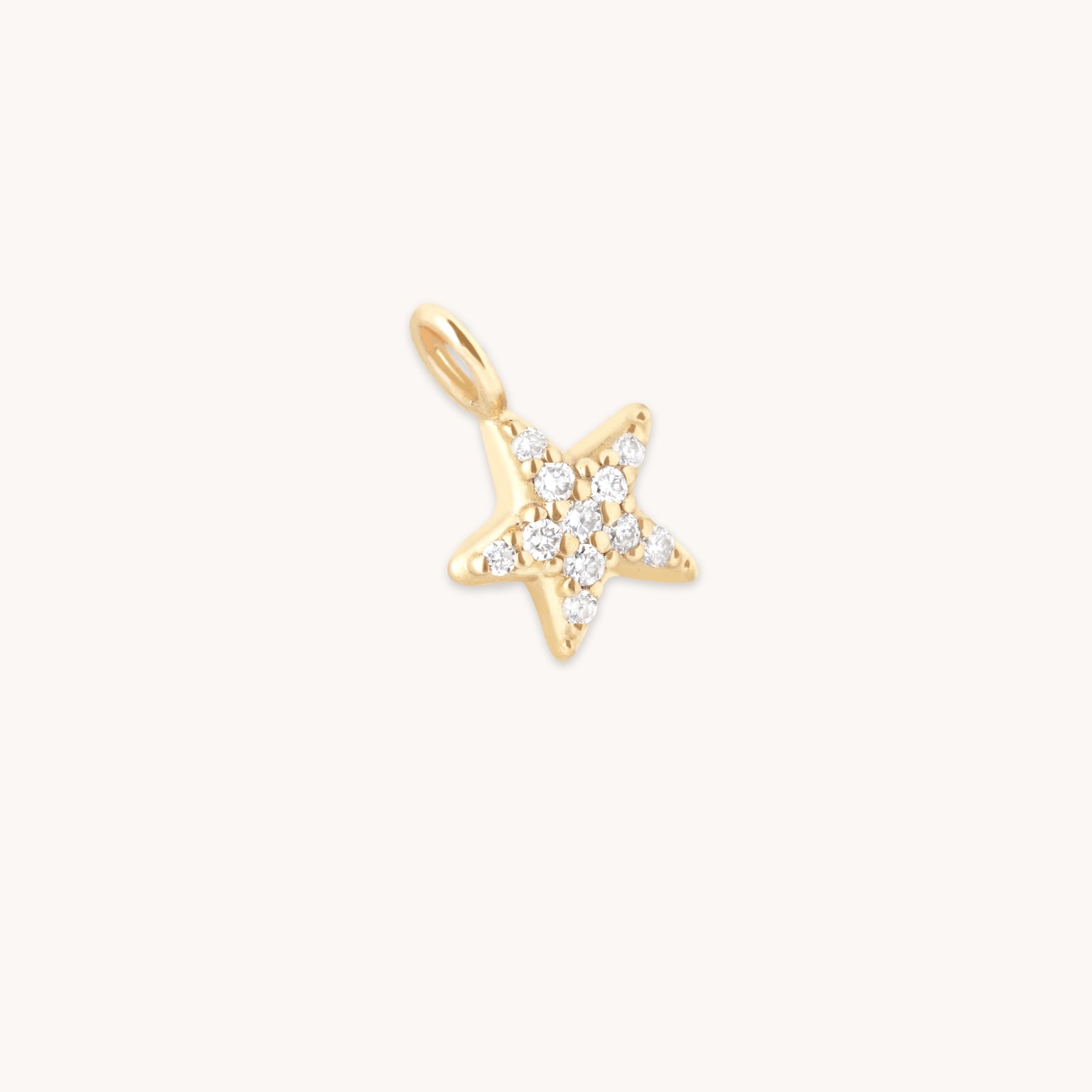 Pavé Star Charm 9k Gold-Astrid & Miyu
