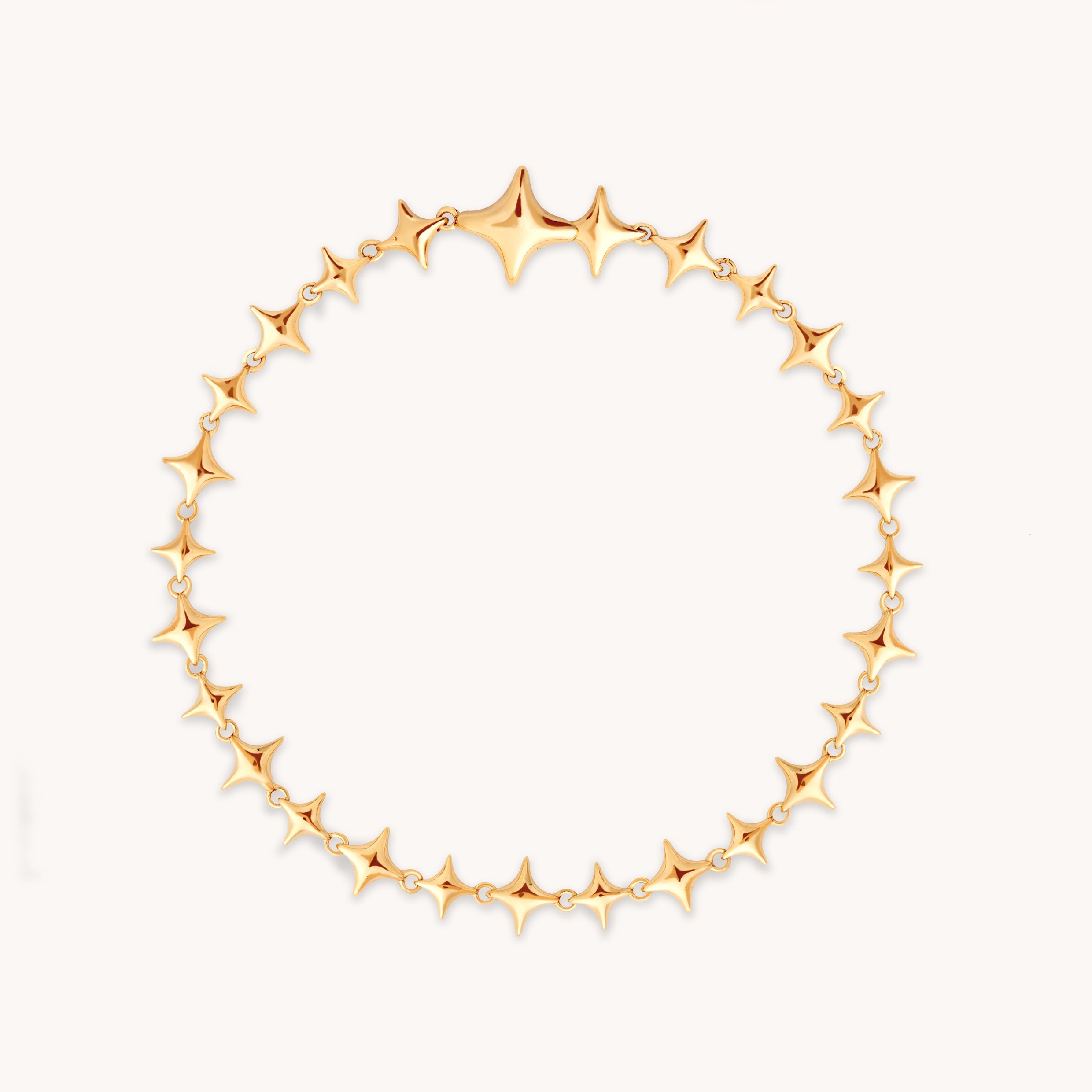 Cosmic Star Chain Bracelet in Gold