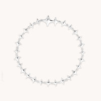 Cosmic Star Chain Bracelet in Silver