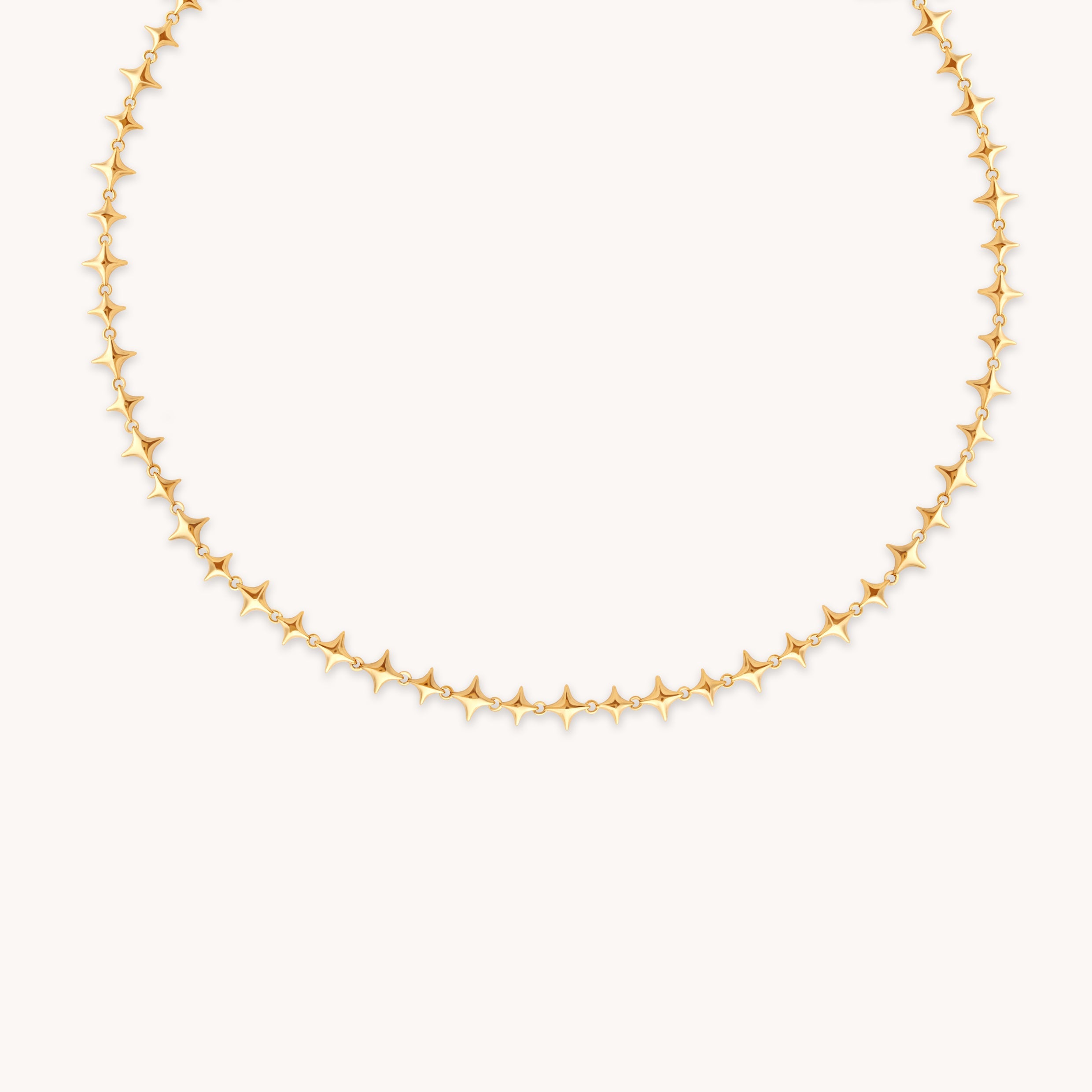 Cosmic Star Chain Necklace in Gold