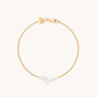 Crystal Scatter Bracelet in Gold