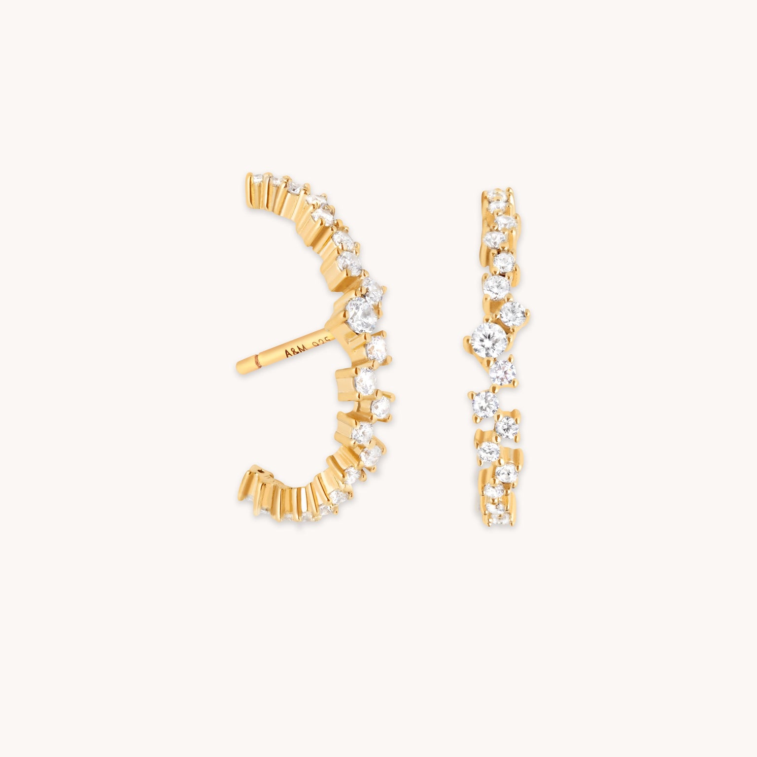 Orbit Crystal Studs in Gold-Astrid & Miyu