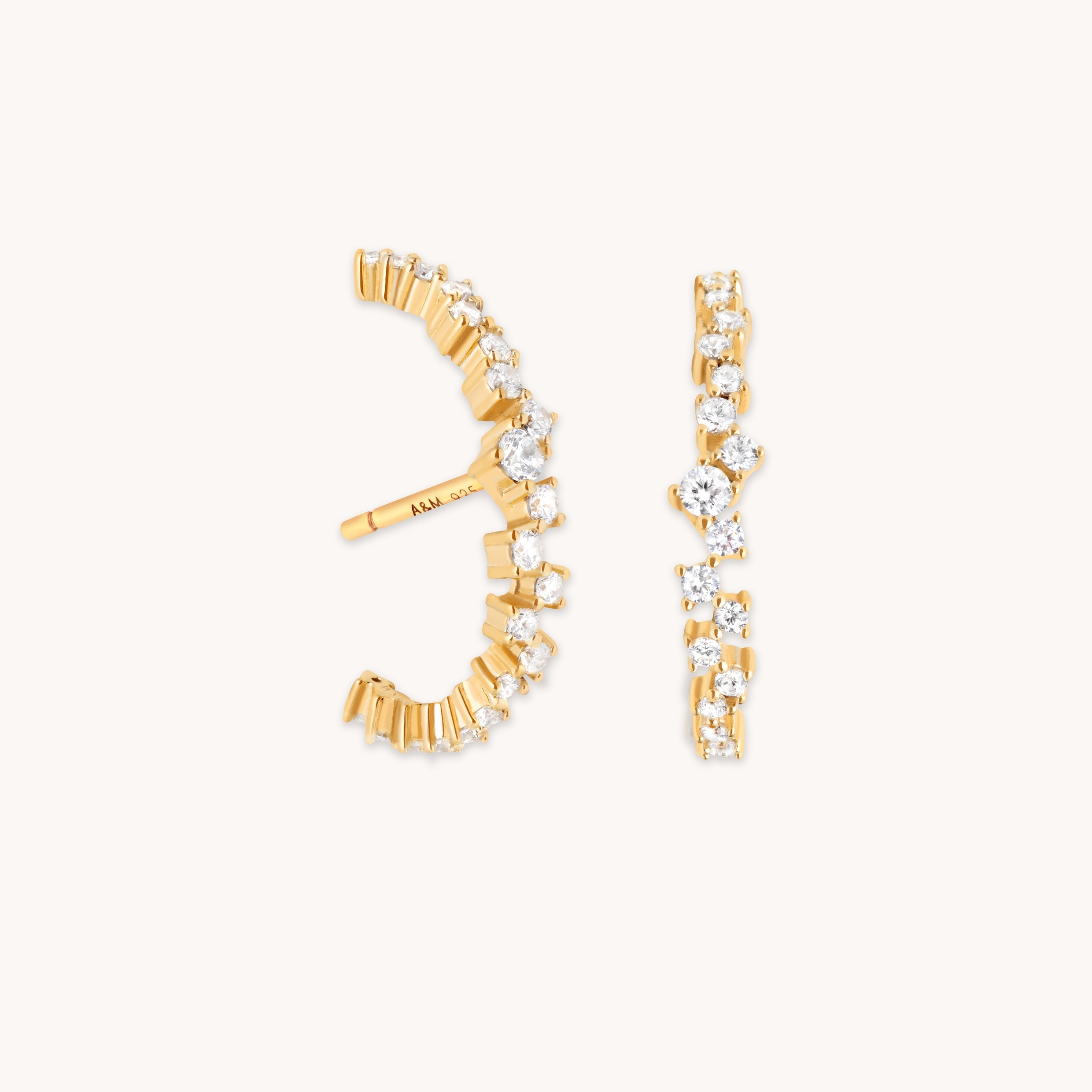 Orbit Crystal Studs in Gold-Astrid & Miyu