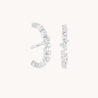 Orbit Crystal Studs in Silver