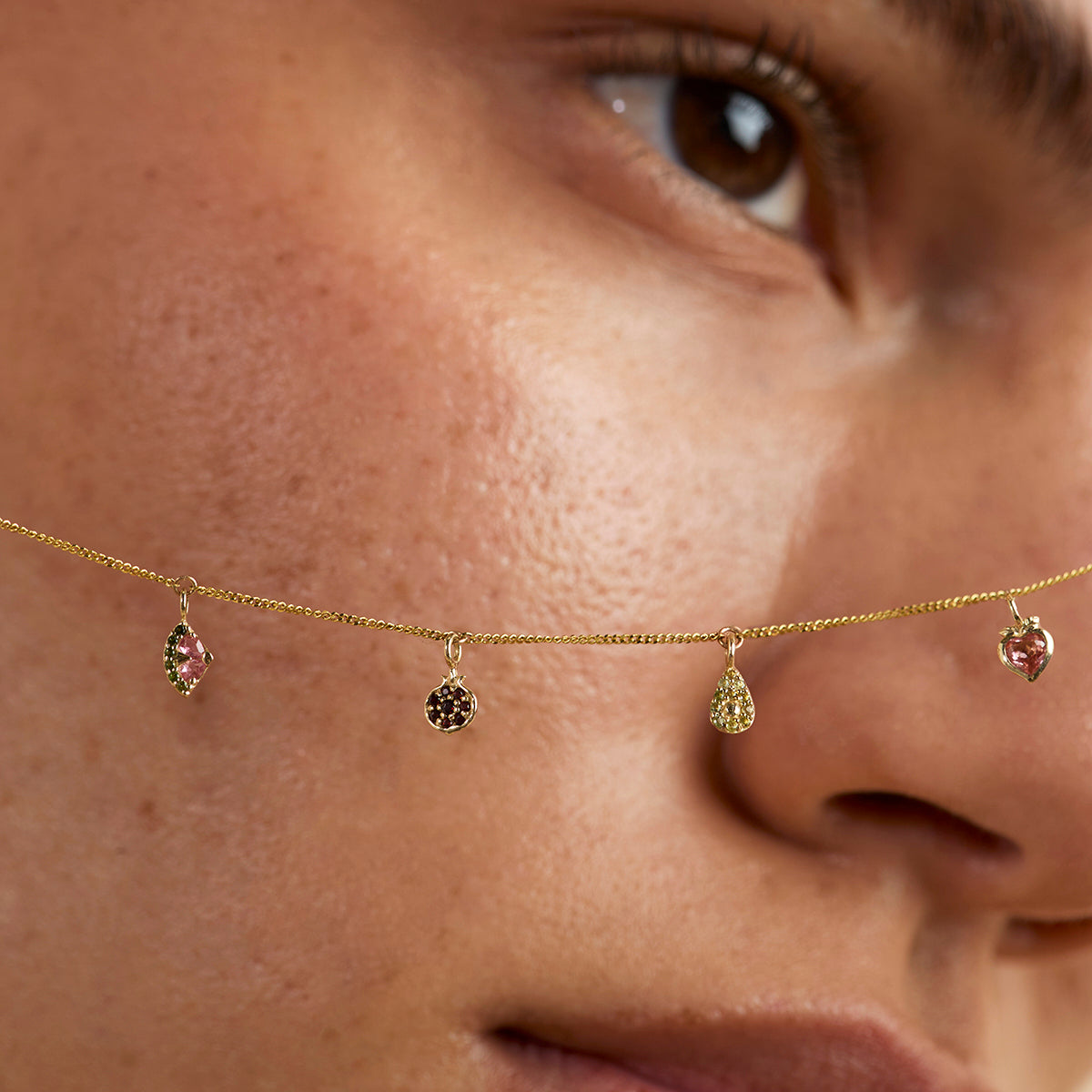 Avocado Charm 9k Gold