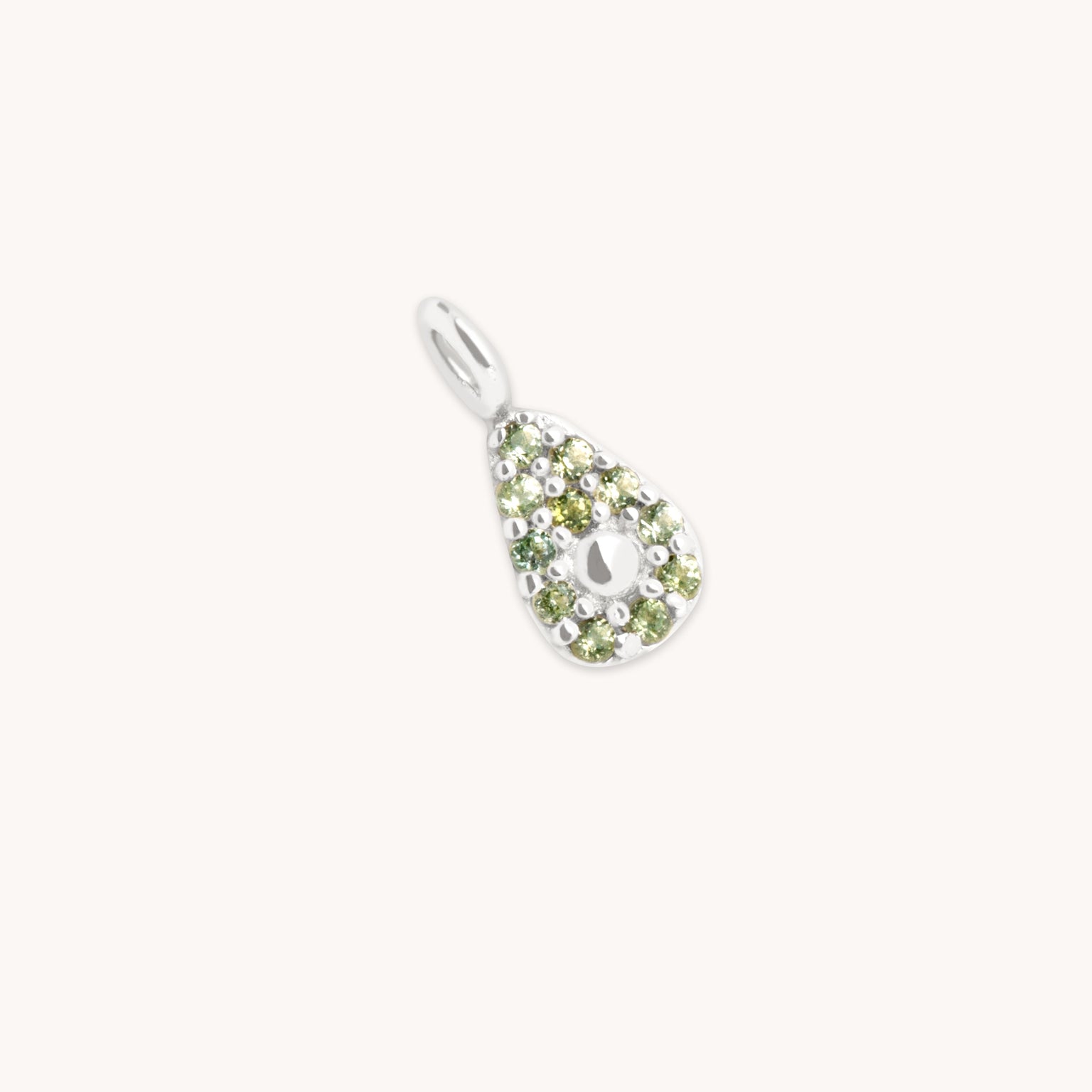 Avocado Charm 9k White Gold