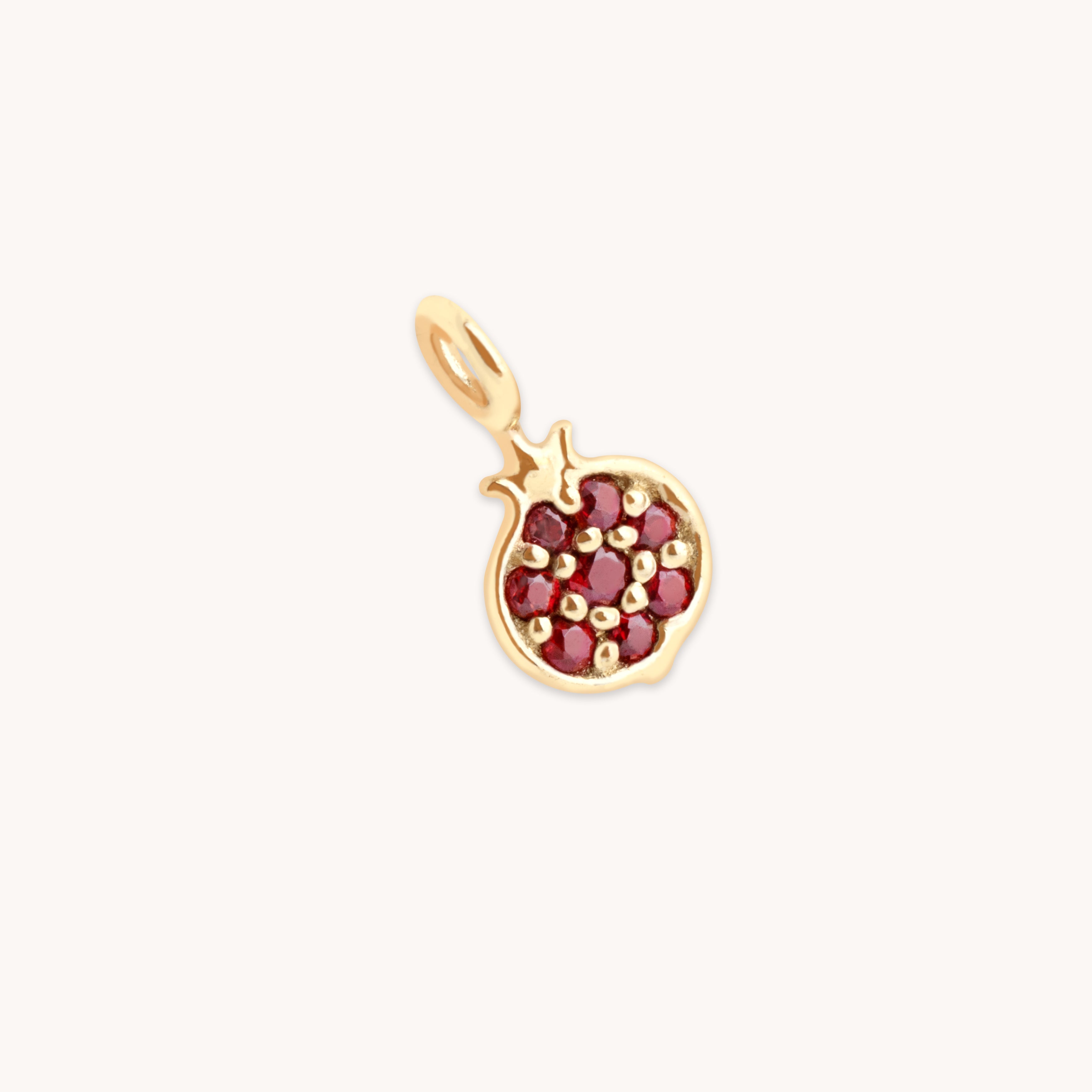 Pomegranate Charm 9k Gold