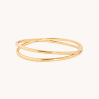 Crossover Illusion Bangle in Gold