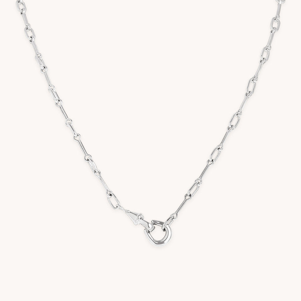 Hardware Chain Necklace in Silver-Astrid & Miyu