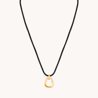Hardware Pendant Cord Necklace in Gold-Astrid & Miyu