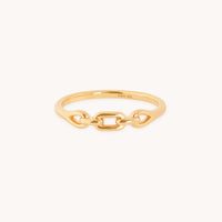 Hardware Link Ring in Gold-Astrid & Miyu