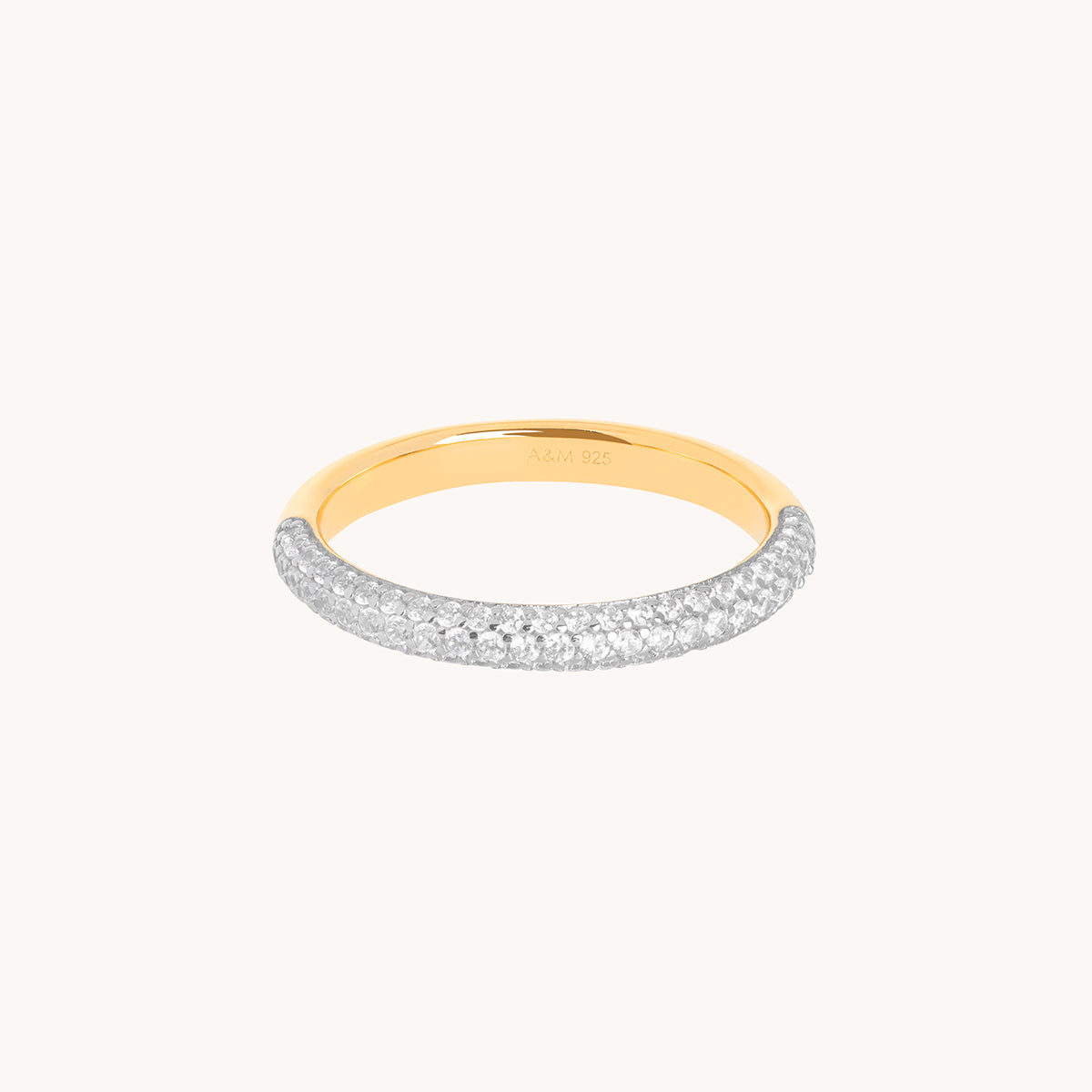 Pavé Essential Band Ring in Gold