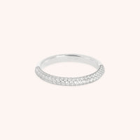 Pavé Essential Band Ring in Silver