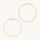 Tennis Bracelet Stacking Set in Gold