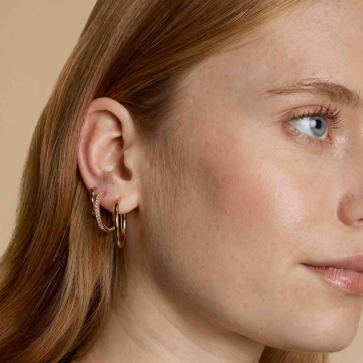 Essential Hoops Stacking Set in Gold