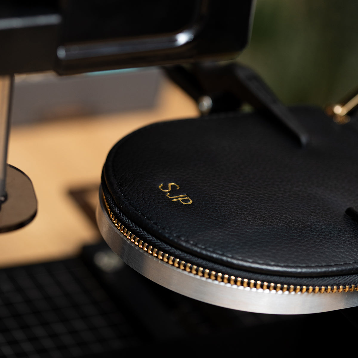 Leather Travel Jewellery Box in Black