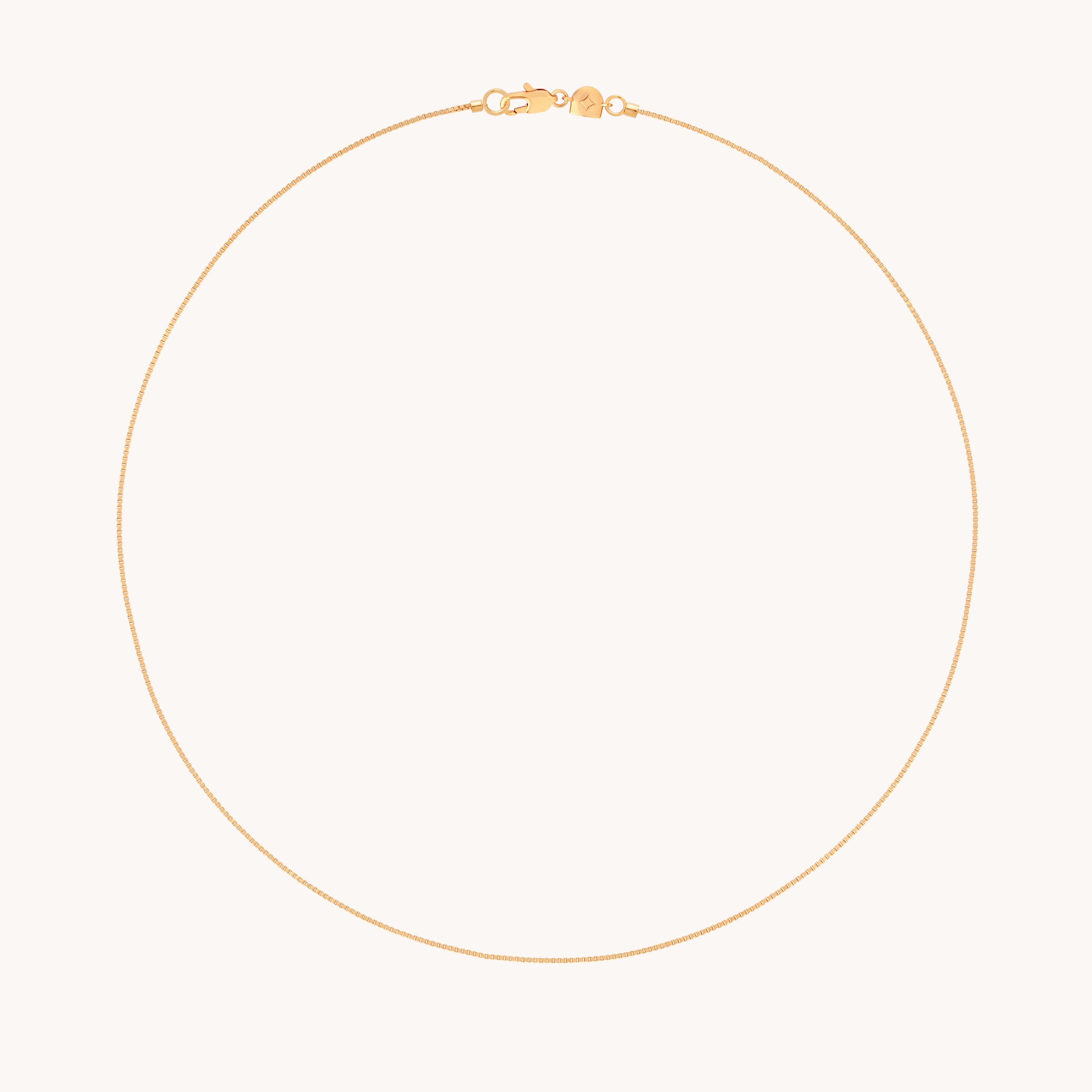 Essential Box Chain Necklace in Gold