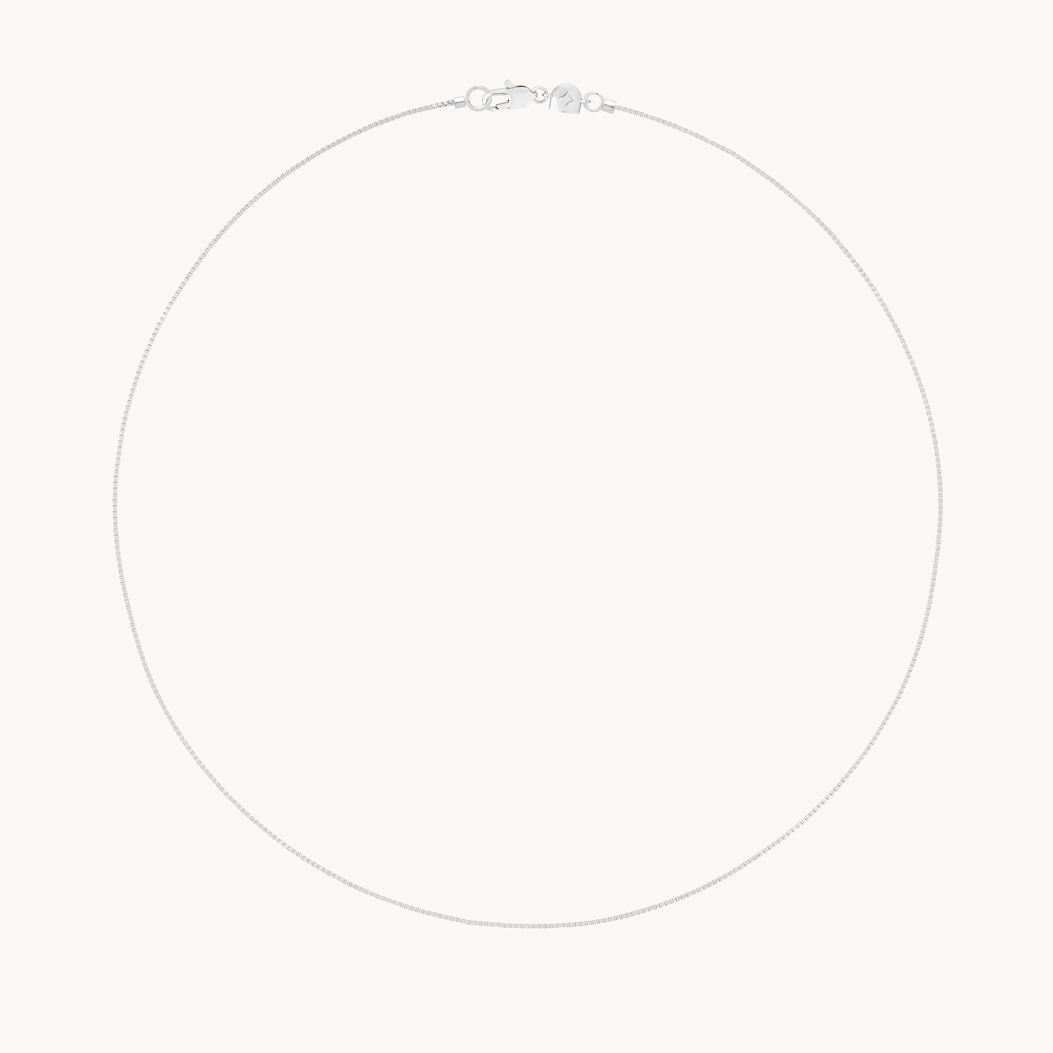 Essential Box Chain Necklace in Silver