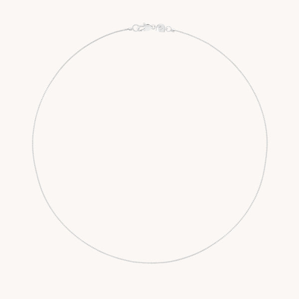 Essential Box Chain Necklace in Silver