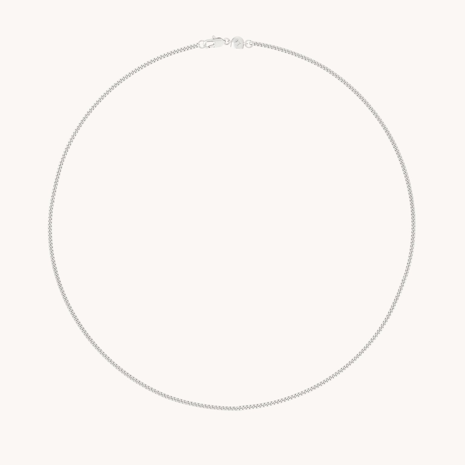 Essential Curb Chain Necklace in Silver