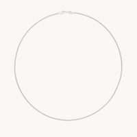 Essential Curb Chain Necklace in Silver